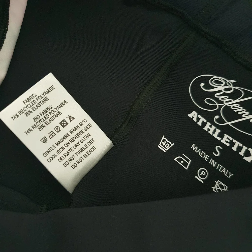 Redemption Athletix Leggings Black Pink Print Activewear Women's Size Small